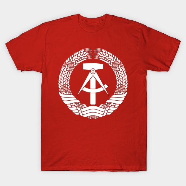 DDR Coat of Arms (white) T-Shirt by GetThatCar